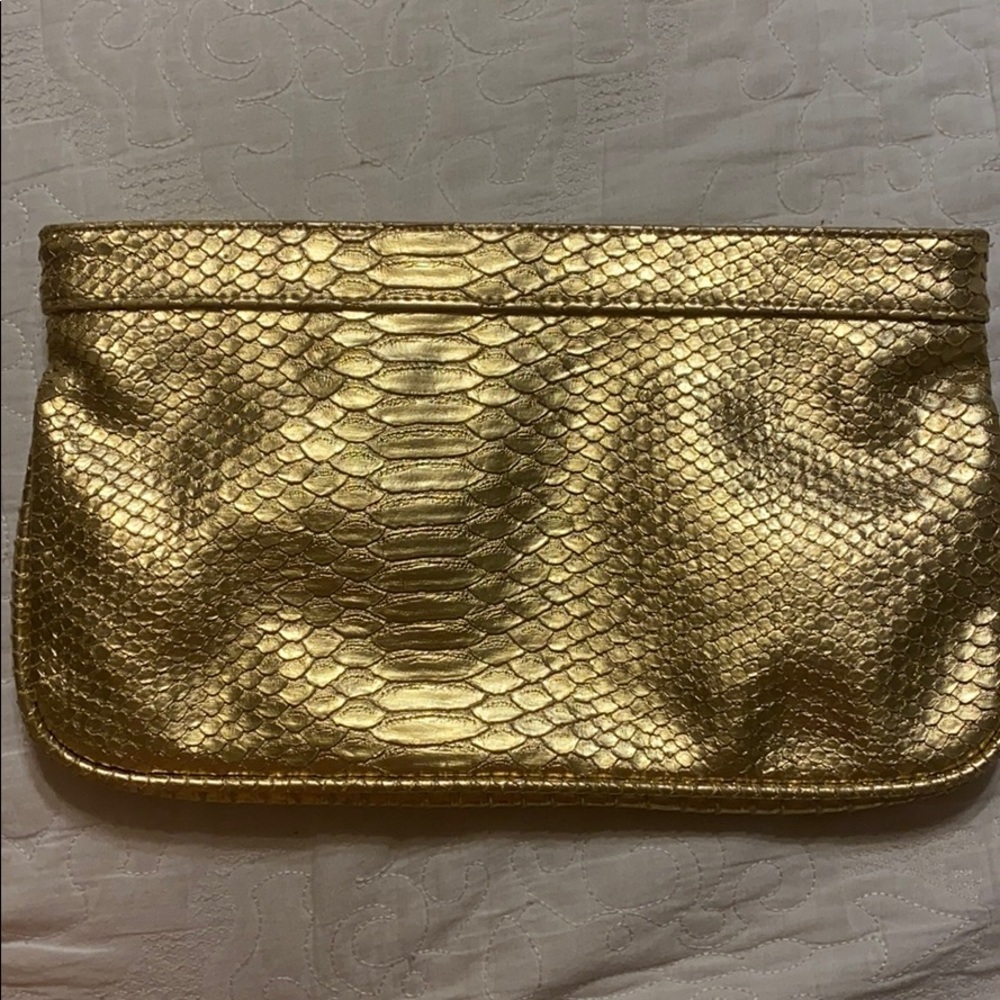 Gold Snake Guess Clutch